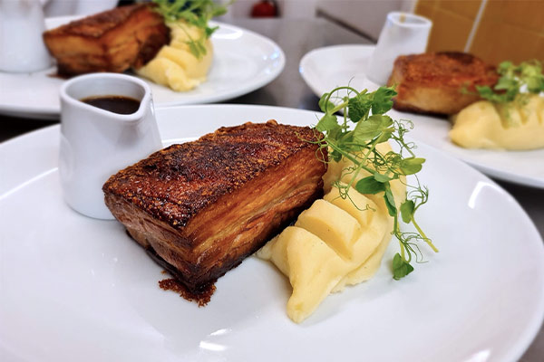 Delicious food at The Square Restaurant on the Isle of Man