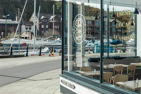 The front entrance of the Little Fish Cafe
