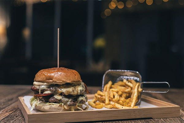 A delicious burger from Porters Kitchen on the Isle of Man | Image by David Teren