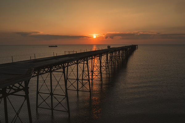 Sunset over Ramsey, Isle of Man
