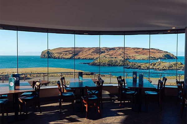 Incredible sea views from The Sound Café on the Isle of Man