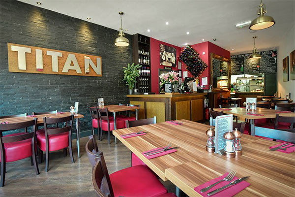 Interior of the Titan Restaurant